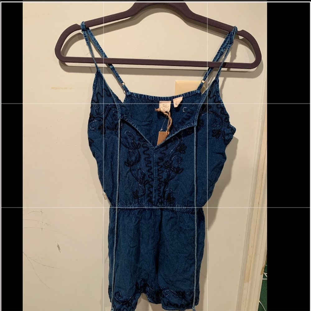 Denim romper